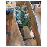 $84 4 Ft Pre-Lit Flocked Tree w/150 LED Lights, 350 Tips, Metal Stand