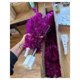 6ft Purple Tinsel Christmas Tree for Home Decorations, 550 Tips
