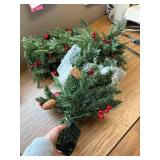 $60 Glintoper Lit Artificial Urn Filler, Xmas Trees w/ 60 LEDs, 2 Pack