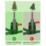 $55 2024 Rotating Xmas Tree Stand for 6ft-9ft, 360 Revolving Base