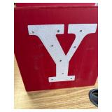 32" H Wooden Block Joy Porch Sign Decor