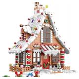 $65 Christmas Gingerbread House Building Set Toys, w/ Led Light
