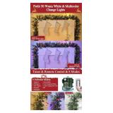 9Ft x 12In Prelit Pine Garland w/ Timer & 50 Lights