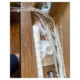 Lighted Birch Tree w/144 Warm Lights, For Xmas/Party Decor