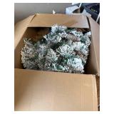 Soaoo 4 Pcs Mini Snowy Christmas Tree Table Decor, 22 Inch