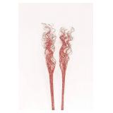 Multicolored Sparkle Glitter Branches 26" (RED, 2BU)