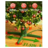 COOLWUFAN 360 Rotating Stand for Up to 9ft & 120lb Trees