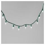 100ct LED Mini Lights Warm White Twinkling - Green Wire
