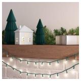 100ct LED Mini Lights Warm White Twinkling - Green Wire