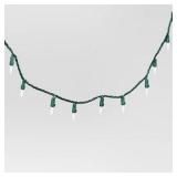 100ct LED Mini Lights Warm White Twinkling - Green Wire