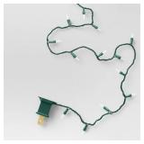 100ct LED Mini Lights Warm White Twinkling - Green Wire