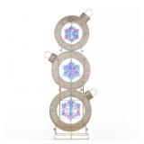 $499 6 Pre-Lit Stacked Ornament D cor, Gold Christmas Decoration