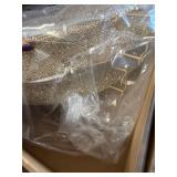 $499 6 Pre-Lit Stacked Ornament D cor, Gold Christmas Decoration