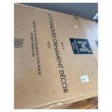 $499 6 Pre-Lit Stacked Ornament D cor, Gold Christmas Decoration