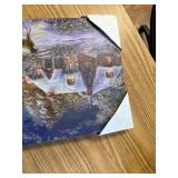 Winter Christmas Village LED Landscape Wall Art