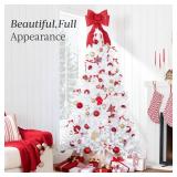 $65 Best Choice Products 6ft White Artificial Christmas Tree Unlit.
