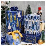 MAYPLUSS Nutcracker Gift Wrap - 17x120 In, Reversible Design