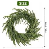 24" Norfolk Pine Wreath, Real Touch Artificial Holiday Decor