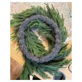 24" Norfolk Pine Wreath, Real Touch Artificial Holiday Decor