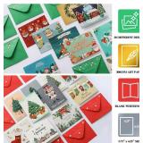 20 Merry Christmas Cards Boxed with Envelopes, Unique Designs