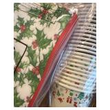 120 Pcs Christmas Plates & Napkins Party Set, 30 Napkins & Cups