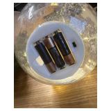 Large Crackle Glass Ball Lamp - Red Bird Christmas Night Light