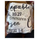 Faith Hooded Blanket, Religious Gift for Women 47x72 in