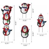 $51 Glitzhome 42" H Metal Joy Penguin Yard Stake Lawn D cor