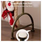 Freestanding Stocking Holder Stand, Metal with 8 Hooks