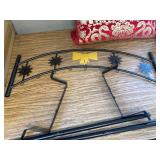 Freestanding Stocking Holder Stand, Metal with 8 Hooks