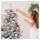 Ochine Glittering Christmas Tree Balls Red Green Ornaments