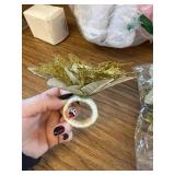 6pcs Plastic Napkin Rings Elegant Flower Buckles for Table Decor