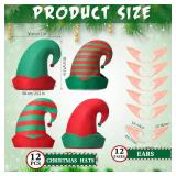 3 Pcs Elf Hat & Ears Costume Accessories for Christmas