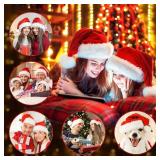 RJVW Unisex Velvet Santa Hat for Holiday Party