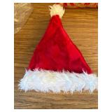 RJVW Unisex Velvet Santa Hat for Holiday Party