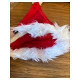 RJVW Unisex Velvet Santa Hat for Holiday Party