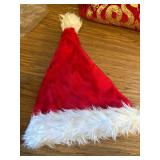 RJVW Unisex Velvet Santa Hat for Holiday Party