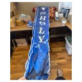 2 Pcs 12x71 In Nativity Porch Sign w/ LED Lights - Blue Jesus