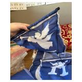 2 Pcs 12x71 In Nativity Porch Sign w/ LED Lights - Blue Jesus