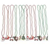 16 Pcs Christmas Tree Pendant Beads Party Holiday Necklaces