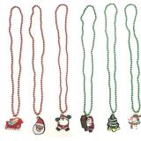 16 Pcs Christmas Tree Pendant Beads Party Holiday Necklaces