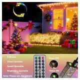 Joomer 100FT 300 LED Color Changing Christmas Lights & Timer