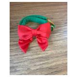 Maca Bates Christmas Dog Collar with Cute Solid Sailor Bow Tie