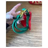 Maca Bates Christmas Dog Collar with Cute Solid Sailor Bow Tie