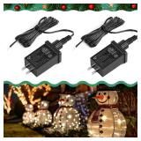 2Pack 12V 12W 1A Class 2 Power Supply with Extension Cord