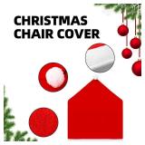 Christmas Chair Covers Set of 4 - Indoor Family Holiday Decor