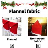 Christmas Chair Covers Set of 4 - Indoor Family Holiday Decor