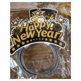HOWAF New Year Party Supplies 2025, 36pcs Headband Cone Hats