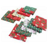10PCS Christmas Cotton Fabric - 10