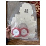 Yinder 25 Pcs House Shaped Gift Boxes with Red Ribbons, 4 Styles